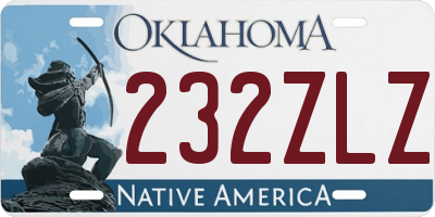 OK license plate 232ZLZ