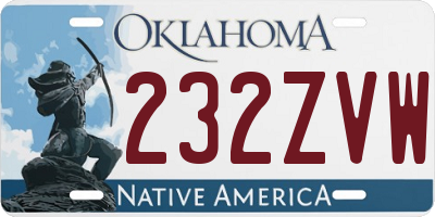 OK license plate 232ZVW