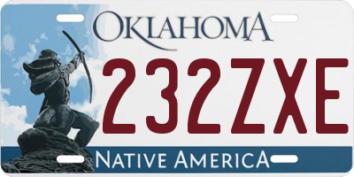 OK license plate 232ZXE