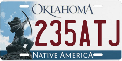 OK license plate 235ATJ