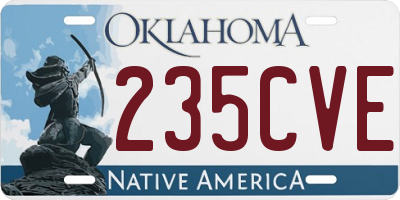 OK license plate 235CVE