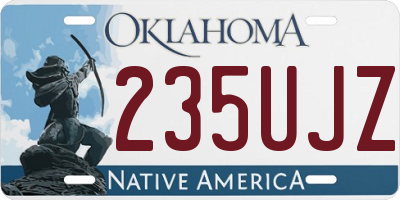 OK license plate 235UJZ