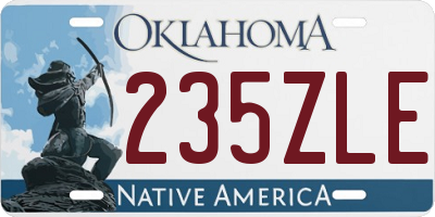 OK license plate 235ZLE