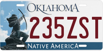OK license plate 235ZST