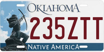 OK license plate 235ZTT