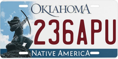 OK license plate 236APU