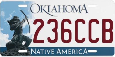 OK license plate 236CCB