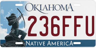 OK license plate 236FFU