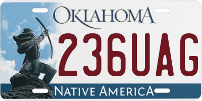 OK license plate 236UAG
