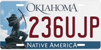 OK license plate 236UJP
