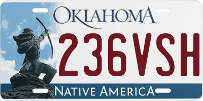 OK license plate 236VSH