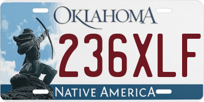 OK license plate 236XLF