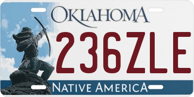 OK license plate 236ZLE