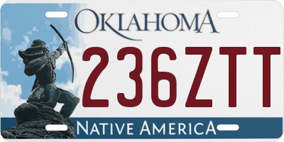 OK license plate 236ZTT