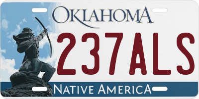 OK license plate 237ALS