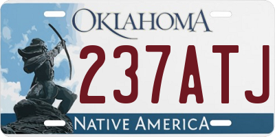 OK license plate 237ATJ