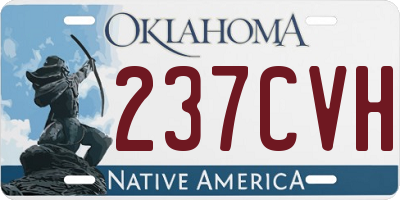 OK license plate 237CVH