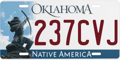 OK license plate 237CVJ