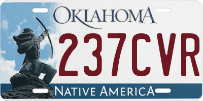 OK license plate 237CVR