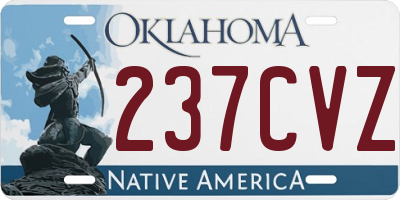 OK license plate 237CVZ