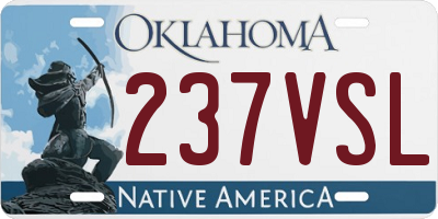 OK license plate 237VSL