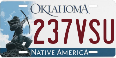 OK license plate 237VSU