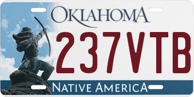 OK license plate 237VTB