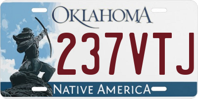 OK license plate 237VTJ