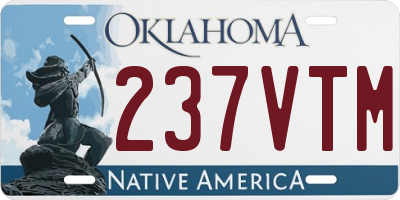 OK license plate 237VTM