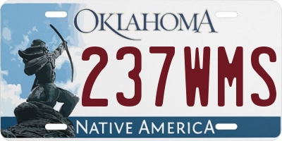 OK license plate 237WMS