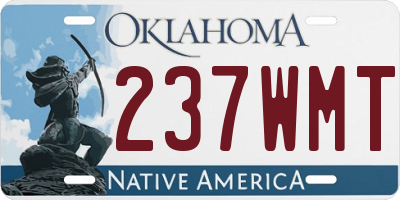 OK license plate 237WMT