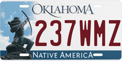 OK license plate 237WMZ