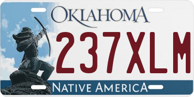 OK license plate 237XLM