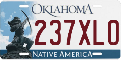 OK license plate 237XLO
