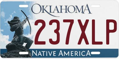 OK license plate 237XLP
