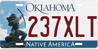 OK license plate 237XLT