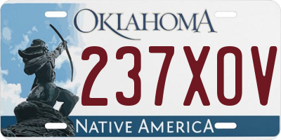 OK license plate 237XOV