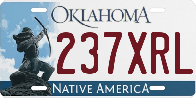 OK license plate 237XRL