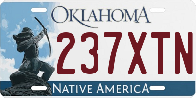 OK license plate 237XTN