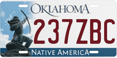 OK license plate 237ZBC