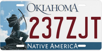 OK license plate 237ZJT