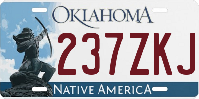 OK license plate 237ZKJ