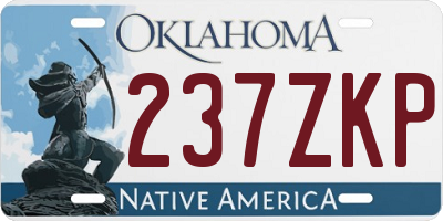 OK license plate 237ZKP
