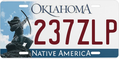 OK license plate 237ZLP