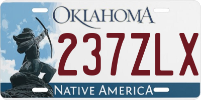 OK license plate 237ZLX