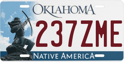 OK license plate 237ZME