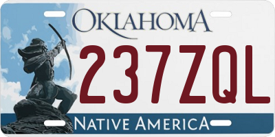 OK license plate 237ZQL