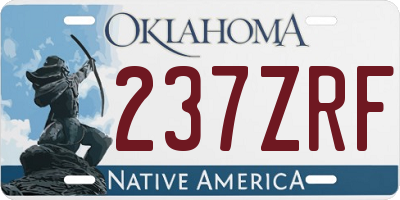 OK license plate 237ZRF