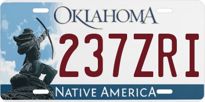 OK license plate 237ZRI