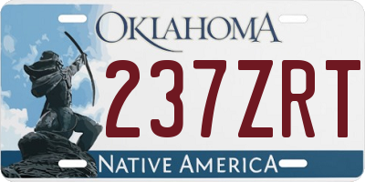 OK license plate 237ZRT